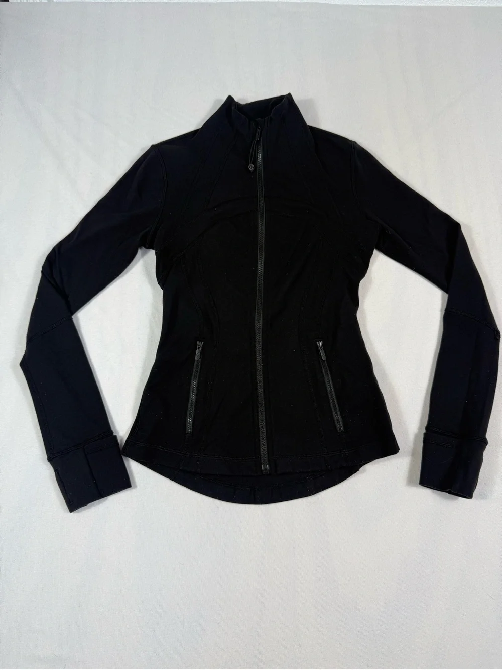 lululemon athletica Women's Black Zip-Up Bomber Jacket READ